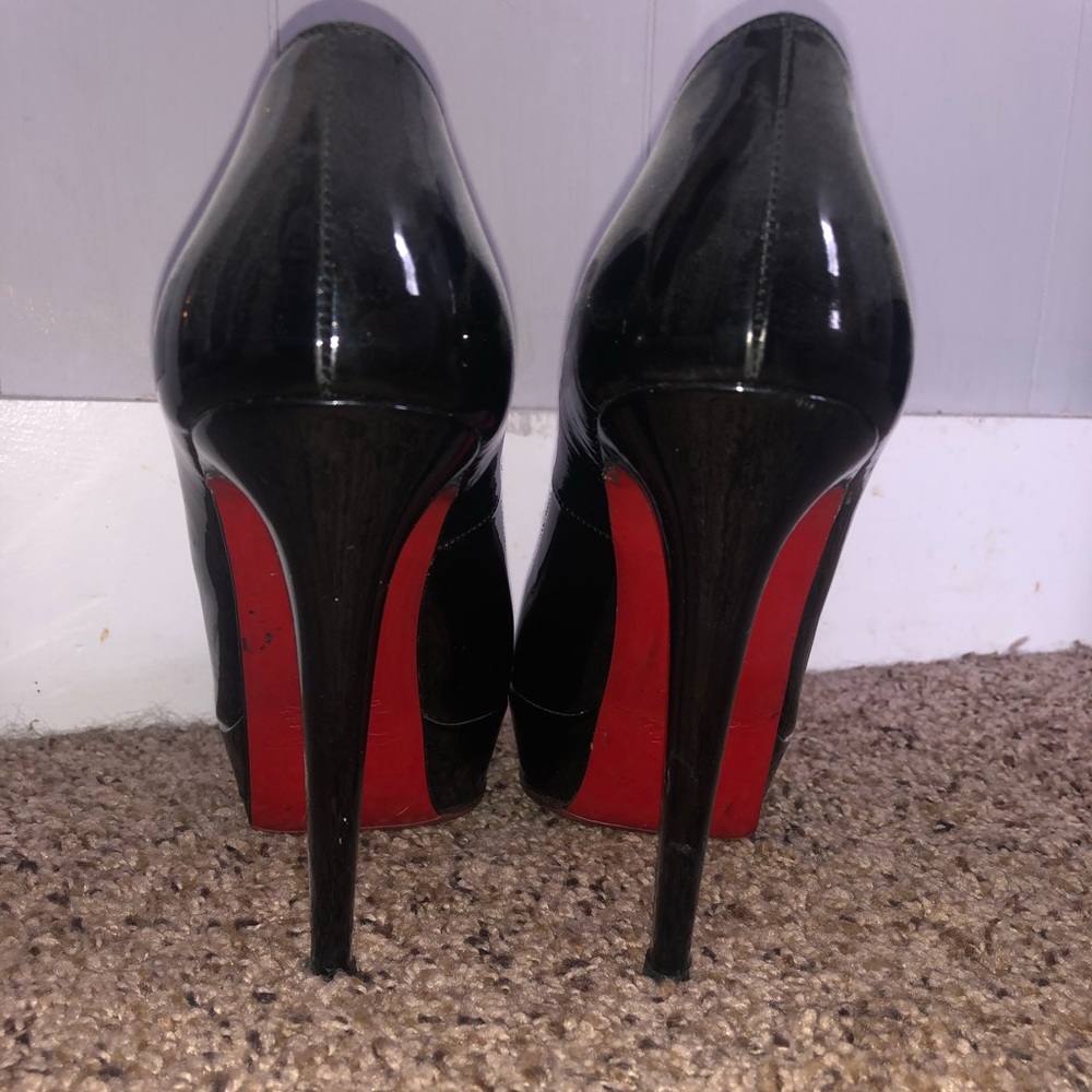 Christian Louboutin Black Patent Leather Bianca